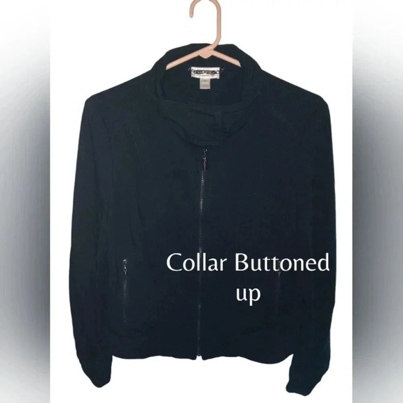 St. John Sport Black Full Zip Up Long Sleeve Jacket Blazer Size Small - Picture 4 of 15